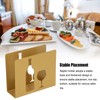 2pcs Stainless Steel Napkin Holder Freestanding Kitchen Restaurant Paper Napkin