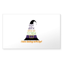 CafePress Love Being Witchy Sticker Rectangle Bumper Sticker Car Decal