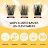 QUEWEL Lash Clusters 112 PCS Eyelash Clusters with Thin Band