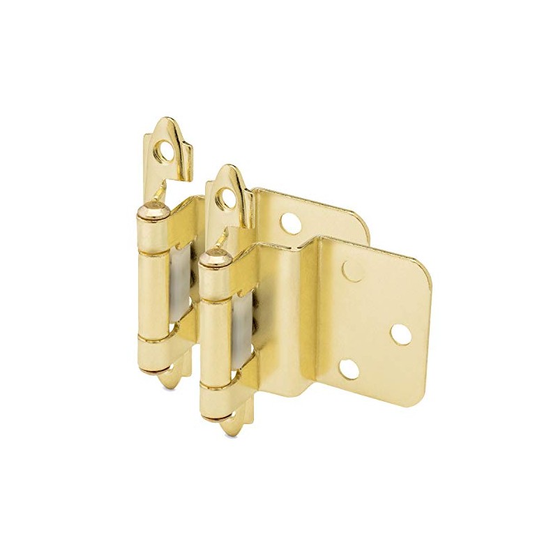 10 Pair Pack - Cosmas 15628-BB Brushed Brass Cabinet Hinges