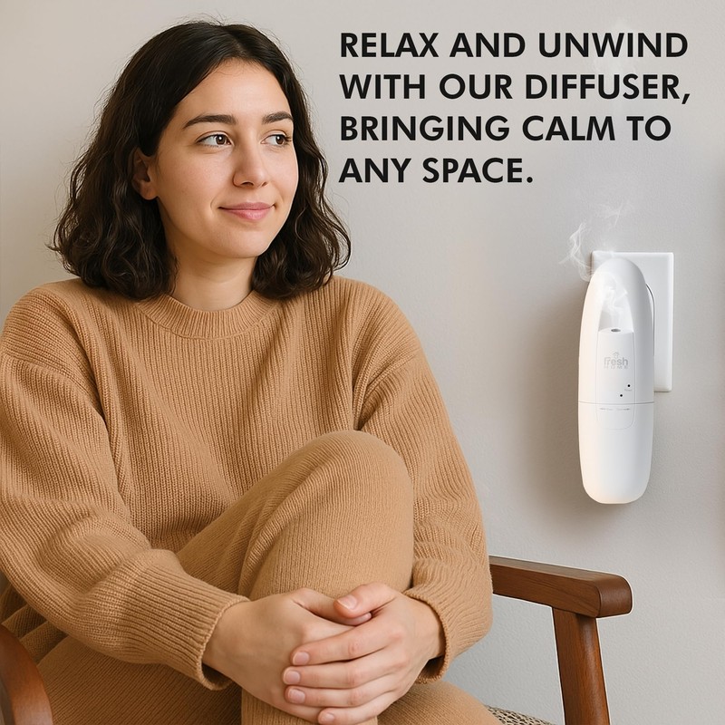 California Fresh Home Plug in Diffuser - App-Controlled, Refillable Waterless