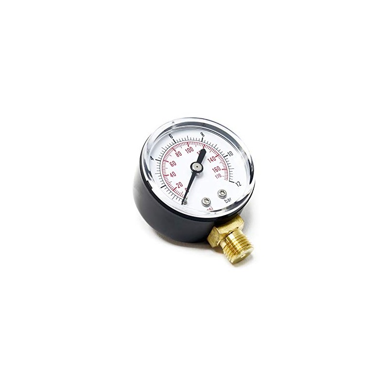 50mm Pressure Gauge i.e. for Pressure Vessel radial 1/4" 0-10bar
