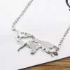 Patry Deluxe Collar Mapamundi Dije Viajero Mochilero Mapa Mundo Colgante