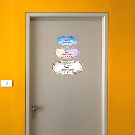 Victorian Plus Lash Studio Door or Wall Sign | Colorful Business Signage (Leaves Brown) -Small