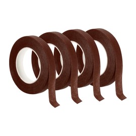 PATIKIL 30 Yard Floral Tapes, 4 Pack Florist Tape Crepe Paper Flowers Bouquets Tapes Waterproof for Flower Stem Wrapping, Red Brown (27 Meters)