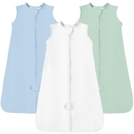 TotAha Baby Sleep Sack 0-6 Months Babies Wearable Blanket Buttery Soft Sleepsacks 2-way Zipper Light Sleeping Bag 0.5 TOG, 3-Pack