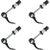 Black Bicycle Quick Release Clamp, 5.0mm x 2.36 inches,Folding Saddle