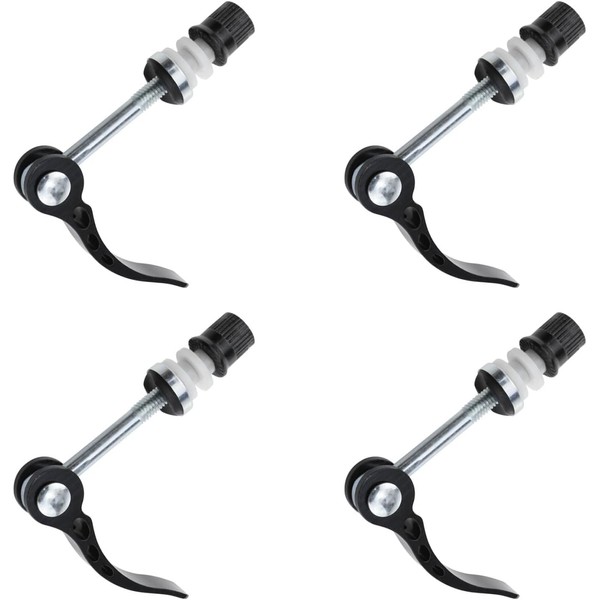 Black Bicycle Quick Release Clamp, 5.0mm x 2.36 inches,Folding Saddle