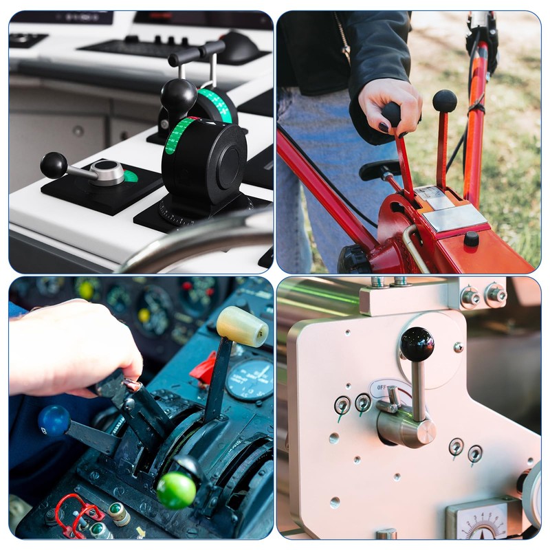 QUARKZMAN Threaded Ball Knobs, M8 Female Thread Duroplast Ball Knob