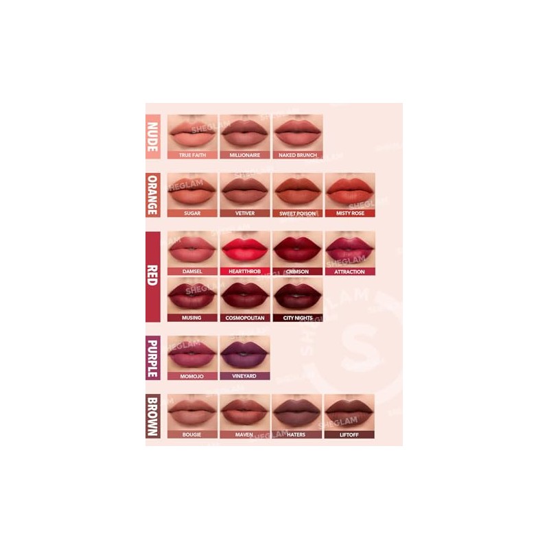 Matte Allure Liquid Lipstick - Momojo by Sheglam for Women
