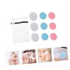 IWOWHERO 10pcs Reusable Bamboo Fiber Makeup Cleansing Pads Soft Cosmetic