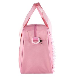 Girls Ballet Bag, Kids Duffle Bag Dance Handbag Cute Single Shoulder Sports Zipper Bag Gym Tote Dance Bag Girls Ballet Bag Sleepover Bags Gymnastics Bags Travel Bag(Pink)