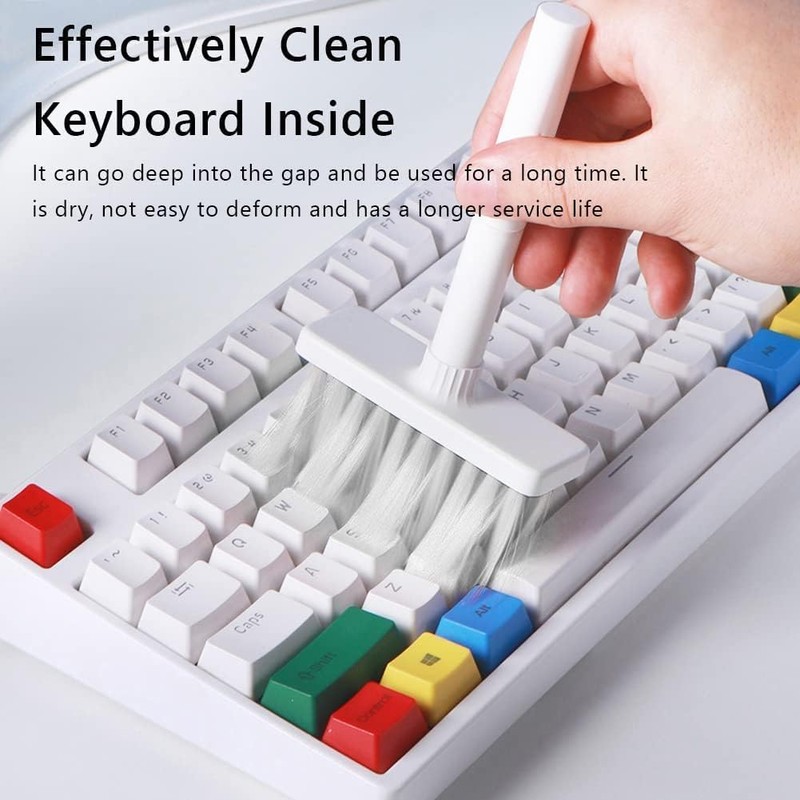 PeakTrend 5 in 1 Keyboard Cleaning Brush Kit,Multifunctional Earbuds Cleaner