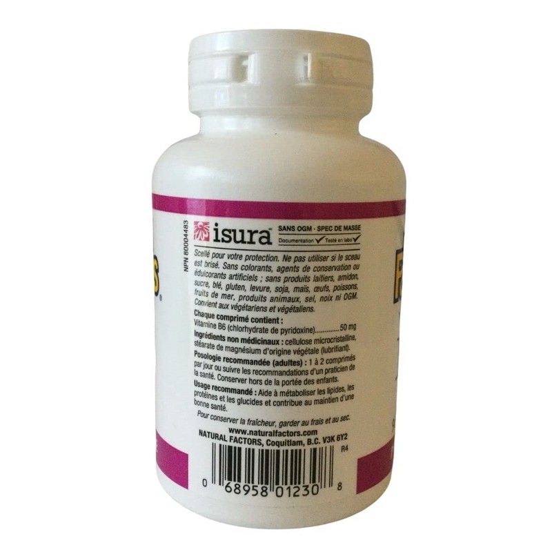 B6 by Natural Factors - 90 tablets, 50 mg
