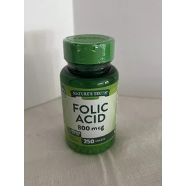 Nature's Truth Folic Acid | 800 mcg | 250 Tablets | Vegetarian, Non-GMO & Gluten Free Supplement | Pack of 2