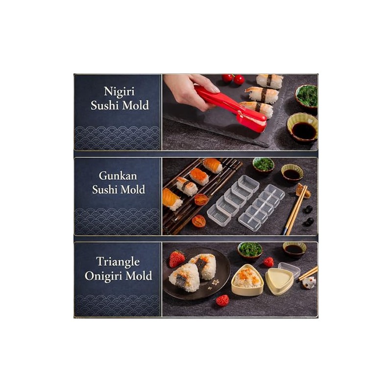FUNGYAND - Kit de fabricación de sushi, juego profesional 27
