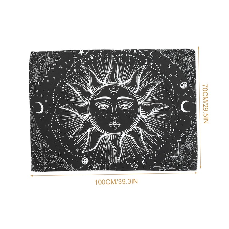 Ciieeo Simple Sun Pattern Wall Tapestry Hanging Decor for Living