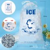 DWUENT 10PCS Heavy Duty Ice Cube Bags for Freezer, Reusable