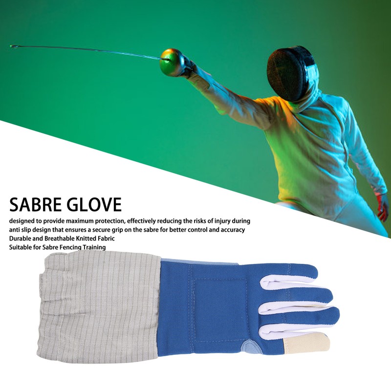 Fencing Glove Left Hand Prevent Slip Wearable Professional Saber Glove