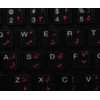 Pashto Keyboard Stickers with RED Lettering ON Transparent Background for