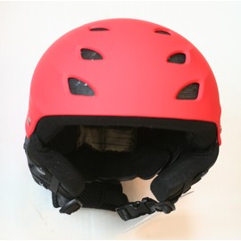 Red Boys/Girls Protective Ski Helmet (56-58 cm head circumference = large child/kid/junior) CE EN 1077 tested and certified for skiing and snowboarding