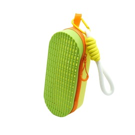 COMEBEI Swim Goggles Case with Drain Holes, Silicone Protective Case for Swim Goggles,Sunglasses,Eyeglasses With Carabiner Clip