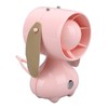 Handheld Fan Cute Cartoon Dog Shaped 3 Speeds Rechargeable Portable