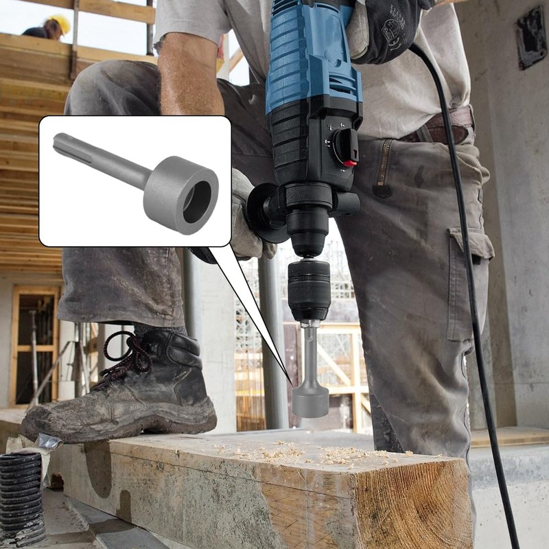 SDS Plus Ground Rod Screwdriver, Heavy Duty Ground Base, Steel