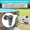 Plunger Valve for Intex Pool, 38mm Plunger Valves Connection Kit