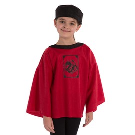 Charlie Crow Chinese Costume for children | Red | Fits kids aged 3-8 Years.