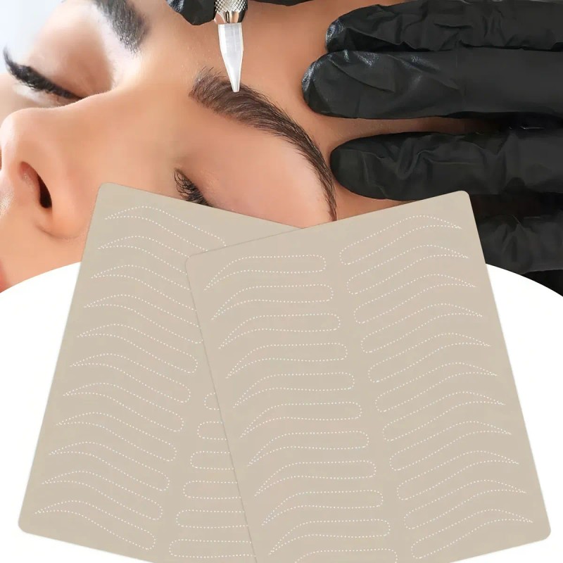 Universo en línea kit 6 piel sintética práctica microblading color