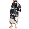 VOGMATE Kimono Bathrobe Women's Long Large Sizes Satin Dressing Gown