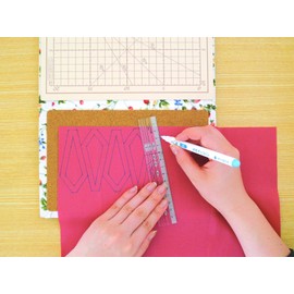 Clover パッチワーク定規 カラーライン 細幅15cm 57-930