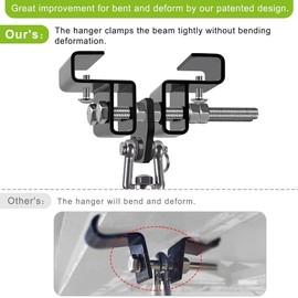 BeneLabel Punching Bag Hanger for Beam, Boxing Bag Hanger, Heavy Bag Mount, Heavy Bag Hanger, Punching Bag Holder, Heavy Bag Wall Mount, Punching Bag Mount, 360° Swivel & 1 Carabiner, 900LB Capacity