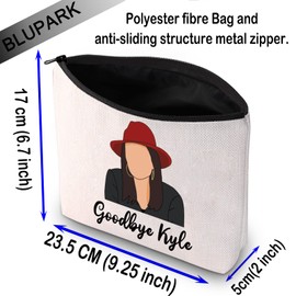 BLUPARK RHOBH Inspired Gift Goodbye Kyle Makeup Bag Real Housewife Gift (Goodbye Kyle)