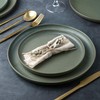 AmorArc Stoneware Dinnerware Sets, Wavy Rim Ceramic Plates and Bowls