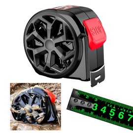 AZNABLE Scale Measure 16.4 ft (5 m), Tape Measure with Stopper, Fluorescent Design, Compact, Easy to Read Scale