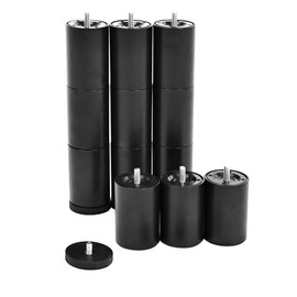 Skuehod Replacement Bed Legs for Adjustable Bed, Bed Frame Support Feet Extendable Set of 4, Fit for M8 Screw Threading Only