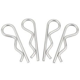 CONPHERON Spring Connectors Carbon Steel Spring Connector Spring Plug R Clips Cotter Pins M5 × 100 mm, Pack of 3