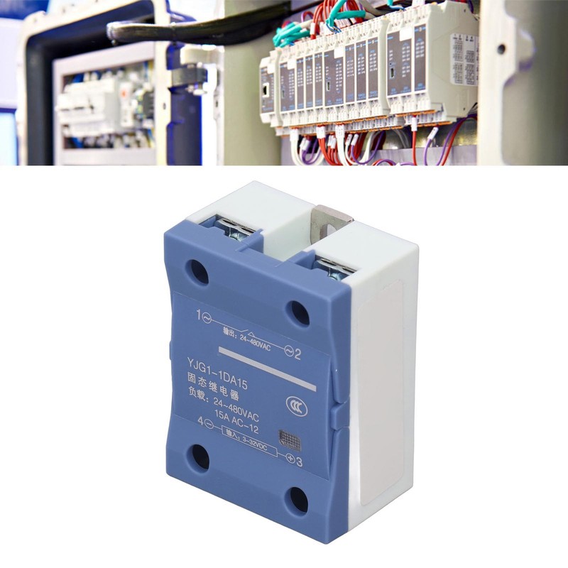 Solid State Relay 15A Single Phase DC 3‑32V Input AC