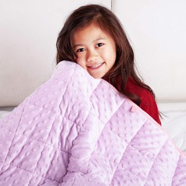 BEDCOLOR Weighted Blanket Heavy Blanket (Pink Unicorn, 41×60 inches-7 lbs)