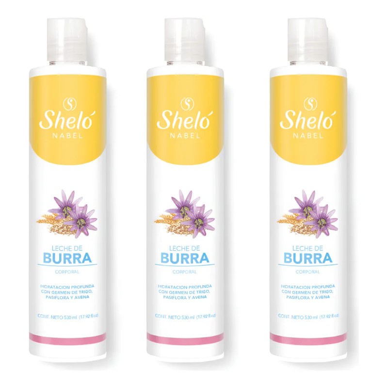 3 Crema Leche De Burra Corporal / Unifica Tono Piel