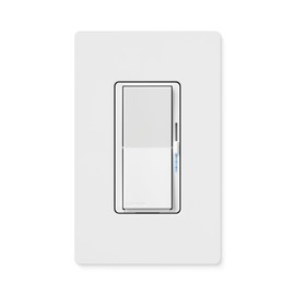 Lutron Diva Smart Dimmer Switch ELV+ for Caseta Systems, Works w/Alexa, Apple Homekit, Google Home (Hub Required), 250-Watt LED, Neutral Required, DVRF-5NE-WH, White
