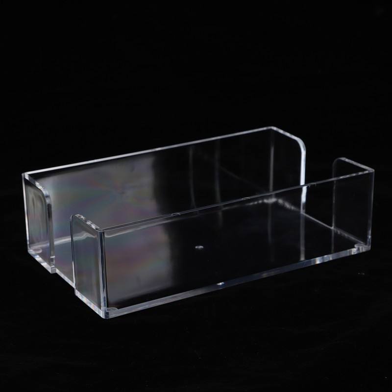 Acrylic Napkin Holder Transparent Uncapped Bathroom Napkin Holder for 23x14x6cm