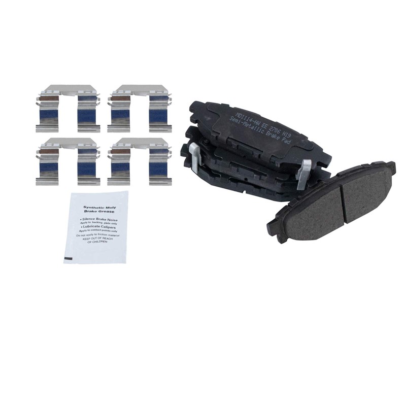 TRQ Rear Brake Pad & Rotor Kit Brake Pads Brake