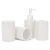 NAT & Jules Chic Modern Rounded 4.5 inch Ceramic Bathroom