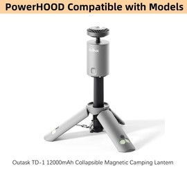 PowerHOOD 5V USB-C AC/DC Adapter Compatible with Outask ‎TD-1 12000mAh Collapsible Magnetic Camping Lantern Tripod Telescopic Light 5VDC 5.0 Volts USB Type-C Power Supply Cord Wall Plug Charger Cable