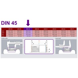 ISOLATECH Sabeu Fluxx 1 Piece AH 13/45 HF Outlet Tap for 2L and 3L Canisters with DIN 45 Thread Outside 41.0 mm Food-Safe Transfer without Glucking
