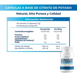 Citrato de Magnesio y Potasio Naíma – Pack con 200 Cápsulas de Cada Uno para Energía y Músculos