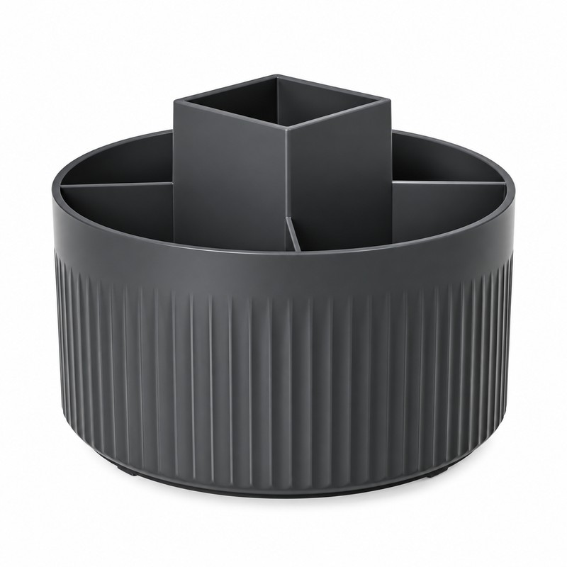 Rotating Makeup Brush Organizer for Vanity Storage – 360° Spinning